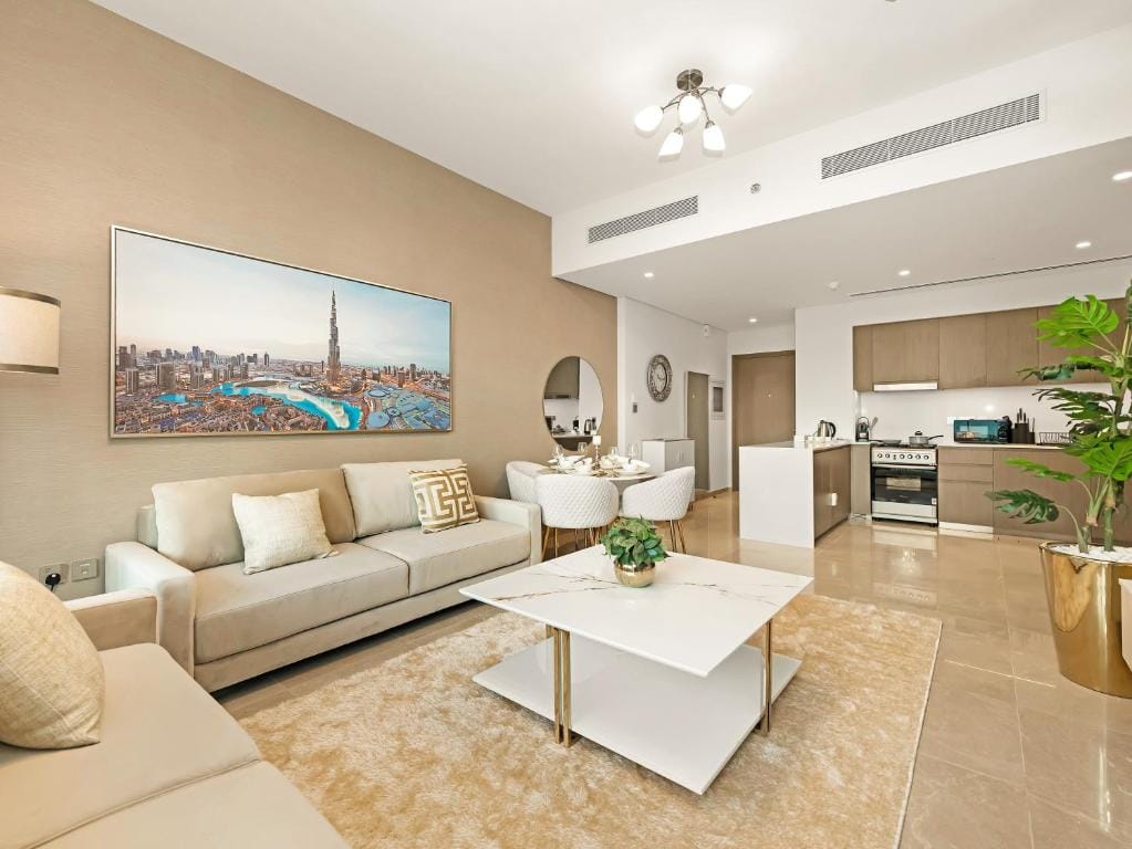Luxury 1BR 5min to Dubai Mall Burj Khalifa View from pool — 5